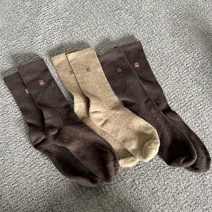 Three Pairs of Chaps Socks Brown